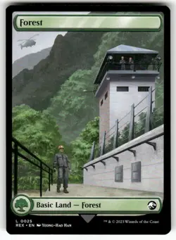 Forest (Full Art) (Reversible) 25 NM MTG REX Magic - Image 1
