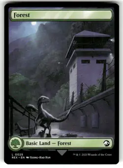 Forest (Full Art) (Reversible) 25 NM MTG REX Magic - Image 2