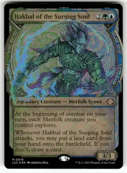 Hakbal of the Surging Soul (Showcase) 19 NM Foil MTG LCC Magic - Image 1