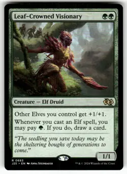 Leaf-Crowned Visionary 683 NM MTG Foundations Jumpstart Magic - Image 1