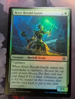 River Herald Guide - LCI - 0209 - MTG - TCG Card - FOIL - Image 1