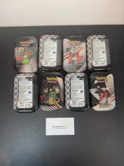 Pokemon Scarlet & Violet Black Bolt White Flare Unova Mini Tin - Full Art Set - Image 2