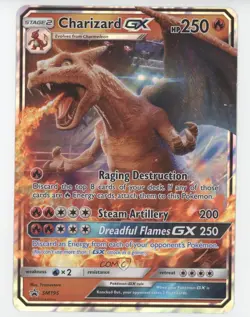 Charizard GX Oversized Pokemon Sun & Moon Black Star Promo #SM195 - Image 1