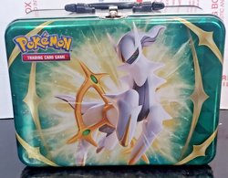 Pokemon TCG Spring 2022 ARCEUS Collectors Chest Lunchbox Tin - Image 1