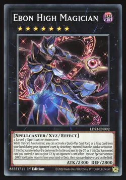 Ebon High Magician - LDS3-EN092 - Common - 1st Edition Yugioh - Image 1