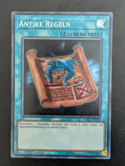 Antike Regeln LCKC-DE039 Secret Rare Deutsch NM YUGIOH - Image 1