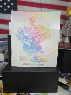 Pokemon TCG Prismatic Evolutions ETB Player's Guide Manual Book - Image 1
