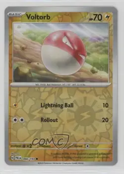 Voltorb Reverse Foil Pokemon SV02: Paldea Evolved #066 0kb5 - Image 1