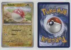 Voltorb Reverse Foil Pokemon SV02: Paldea Evolved #066 0kb5 - Image 3