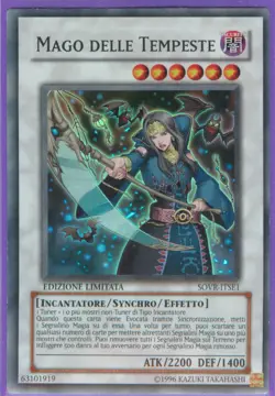 MAGO DELLE TEMPESTE • (Tempest Magician) • Super R • SOVR ITSE1 • Lim • Yugioh! - Image 1