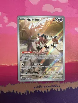 Pokemon Card Mr. Mime 179/165 Illustration Rare Scarlet & Violet 151 Near Mint - Image 1
