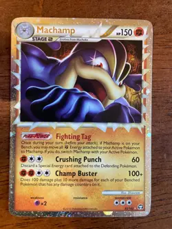 Pokemon Machamp Prime Ultra Rare Card 95/102 Triumphant LP - Image 1