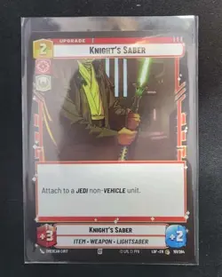 Knight's Saber 151/264 Star Wars Unlimited TCG Card LOF Near Mint NM - Image 1