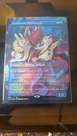 MTG PERSISTENT PETITIONERS (593) FOIL Secret Lair Rare Bonus Card - NM - Image 1