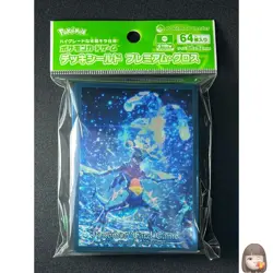 Garchomp Teratype 64 Sleeves Pokemon Center Exclusive Premium Gloss Sealed FF90 - Image 1