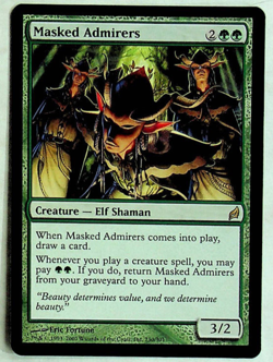 Masked Admirers - Lorwyn Ed. - 2007 - Magic the Gathering Card - Image 1