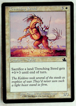 Trenching Steed - Prophecy Edition - 2000 - Magic The Gathering Card - Image 1