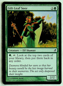 Gilt-Leaf Seer - Lorwyn Ed. - 2007 - Magic the Gathering Card - Image 1
