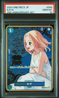 PSA 10 ONE PIECE Card Kaya R OP03-044 2nd Anniversary Set 2024 Japanese from JPN - Image 1