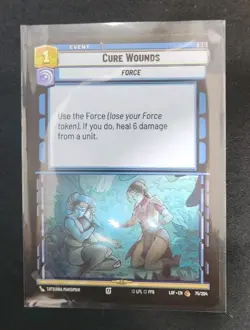 Cure Wounds 075/264 Star Wars Unlimited TCG Card LOF Near Mint NM - Image 1