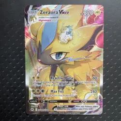 Zeraora VMAX GG42/GG70 Crown Zenith: Galarian Gallery Holo Pokemon Card NM - Image 1