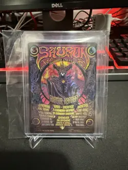MTG English Sauron the Dark Lord Borderless Poster Lord Of The Rings #ML Foil - Image 1