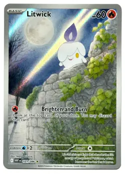 Litwick 101/086 - Pokemon TCG - White Flare Illustration Rare Holo M/NM - Image 1