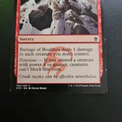 MTG Magic the Gathering Barrage of Boulders (100/282) Khans of Tarkir LP TCG CCG - Image 3