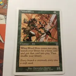 Wood Elves 7th Edition Regular Magic The Gathering Mtg - Image 1
