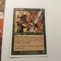 Wood Elves 7th Edition Regular Magic The Gathering Mtg - Image 2
