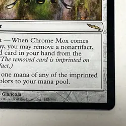 Chrome Mox Mirrodin 152/306 Regular 2003 Magic The Gathering MTG Donato Giancola - Image 5
