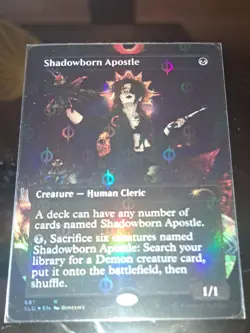 MTG - Shadowborn Apostle (681) (Step-and-Compleat Foil) Secret Lair Rare Bonus - Image 1