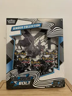 Pokemon TCG Scarlet & Violet 10.5 Black Bolt Binder Collection Box - Ship Ready - Image 1