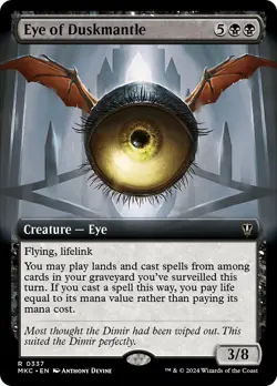 🧙Eye Of Duskmantle R 0337 Borderless MKC MKM Murder at Karlov Manor MTG - Image 1