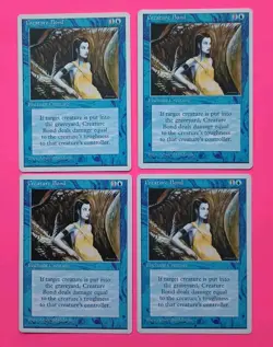 Magic the Gathering MTG Fourth (4th) Edition CREATURE BOND X 4 LP/EX C 1995! - Image 1