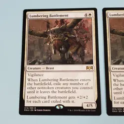 2x Lumbering Battlement - Ravnica Allegiance 015/259 - Rare - MTG Magic The Gath - Image 2