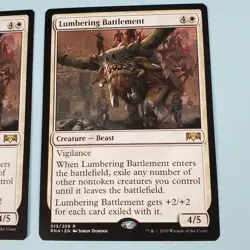 2x Lumbering Battlement - Ravnica Allegiance 015/259 - Rare - MTG Magic The Gath - Image 3