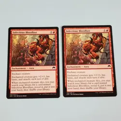 2x Infectious Bloodlust - Magic Origins - MTG Magic The Gathering - Image 1