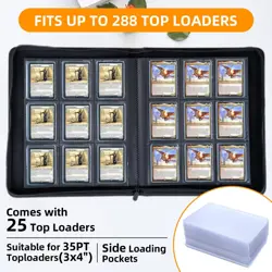 Toploader Binder for 288 Cards | 9 Pocket Sleeve Case for MTG, YuGiOh, Sports - Image 2