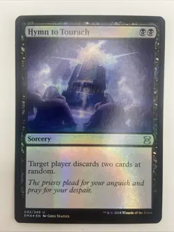 1x Hymn to Tourach - Foil NM-Mint, English Eternal Masters MTG Magic - Image 1