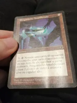 MTG Pergaminho Almadicoado TMP Tempet Rare Portuguese Cursed Scroll - Image 3