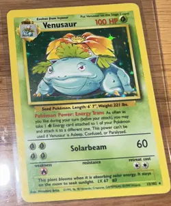 Pokemon Venusaur 015/102 Base Set Unlimited Holo MP - Image 3