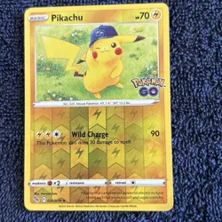 Pokemon - Pikachu - 028/078 - Reverse Holo Rare - Pokemon Go - NM/M - Image 1