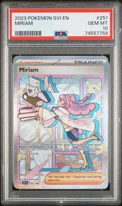 PSA 10 Miriam - 251/198 - Scarlet & Violet Base - Pokemon - Read Description - Image 1