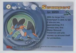 Swampert Topps Pokemon Advanced #80 2003 - Image 2