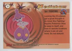 Medicham Topps Pokemon Advanced #55 2003 - Image 2