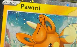 Pokemon TCG Promo SVP 040 Cosmos HoloPawmi with Galaxy HD Swirl & Holo Bleed - Image 1
