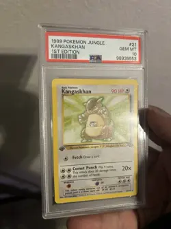 Pokemon 1999 1st Edition Jungle Kangaskhan #21 Non Holo Psa Gem Mint 10 - Image 1