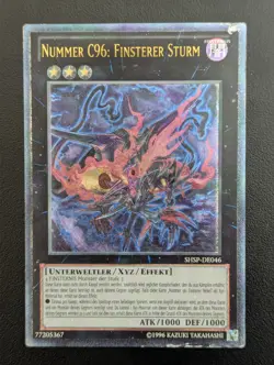Nummer C96: Finsterer Sturm SHSP-DE046 Ultimate Rare Deutsch VG YUGIOH - Image 1