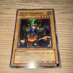 YUGIOH Celtic Guardian Super Rare UNL Edition LOB-007 - Image 1